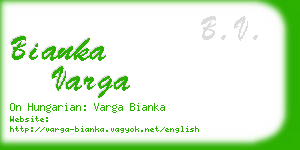 bianka varga business card
